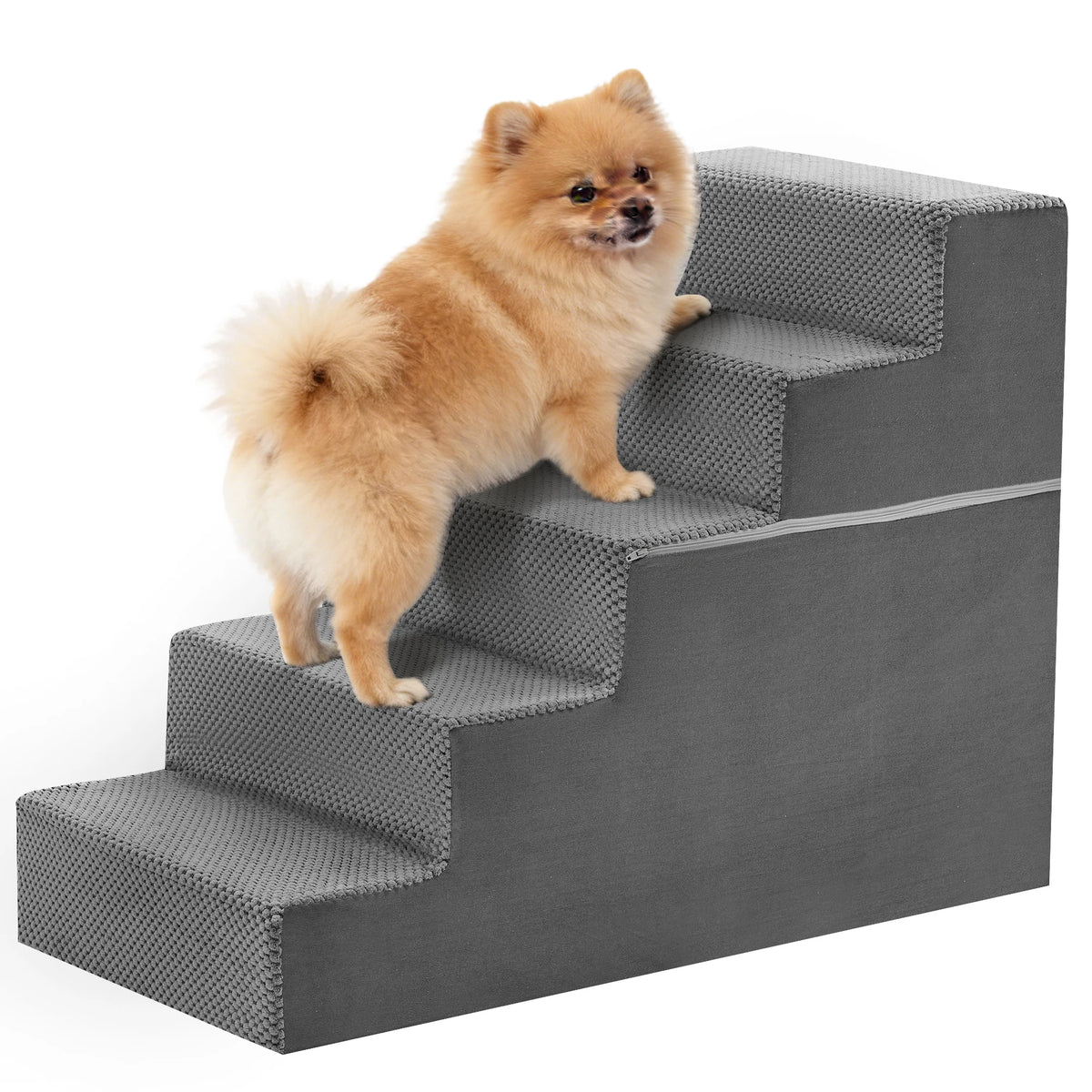Indoor Right Angled Foam Dog Stairs With Anti Slip Steps