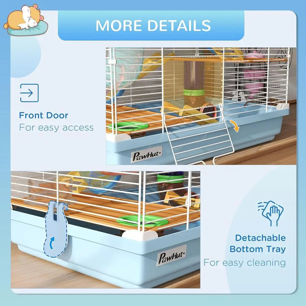 Robust Five Tier Hamster Cage With Tubes And Carry Handle