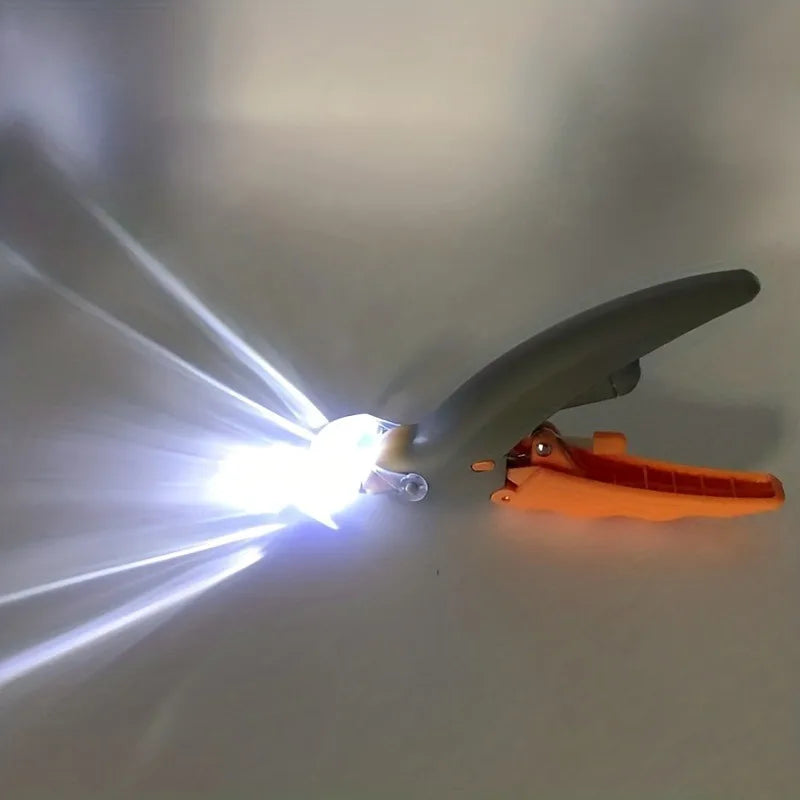 Professional Stainless Steel LED Cat Dog Nail Clipper Scissors