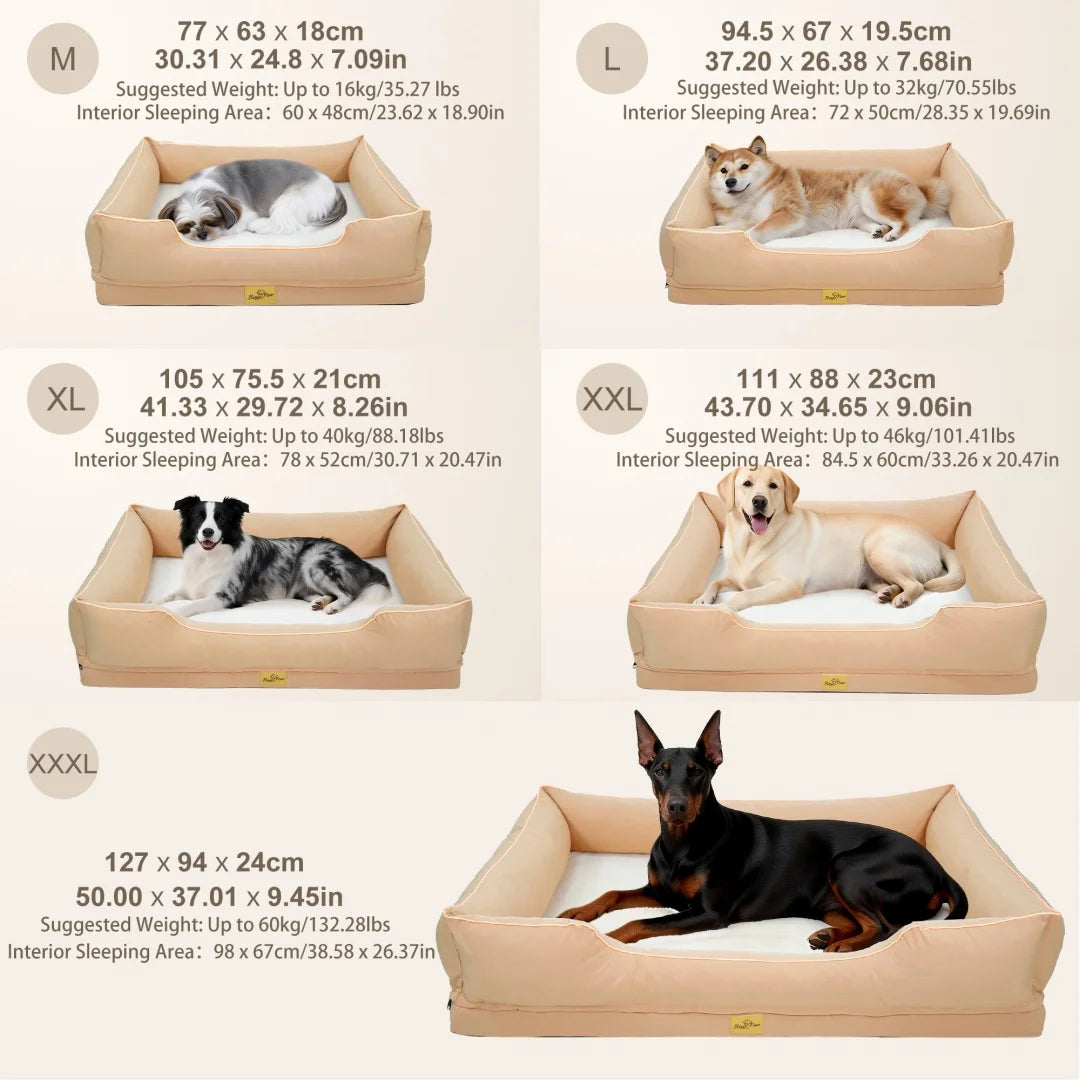 BINGOPAW Rectangular Dog Sofa Bed With Washable Removable Cover