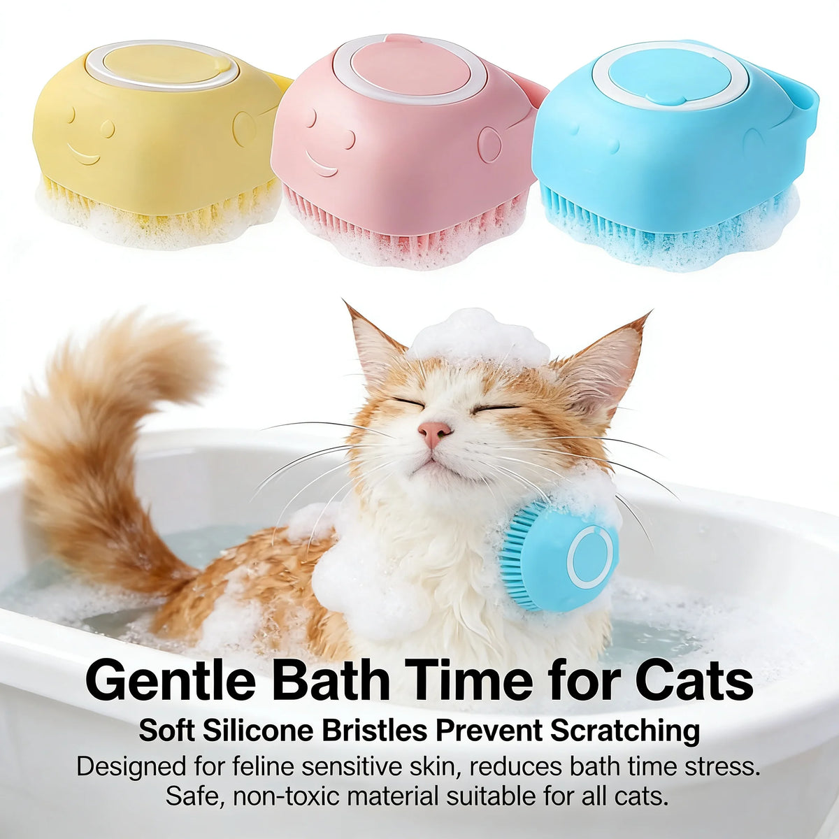 Silicone Massage Gloves For Pet Bathing And Fur Grooming Care