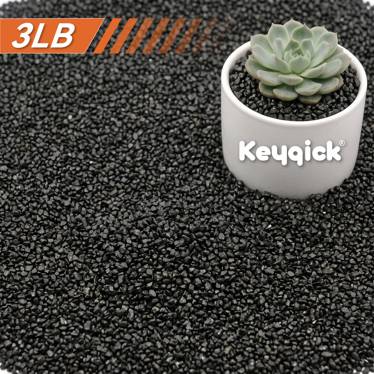 Decorative Black Aquarium Sand Gravel for Fish Tanks and Plants