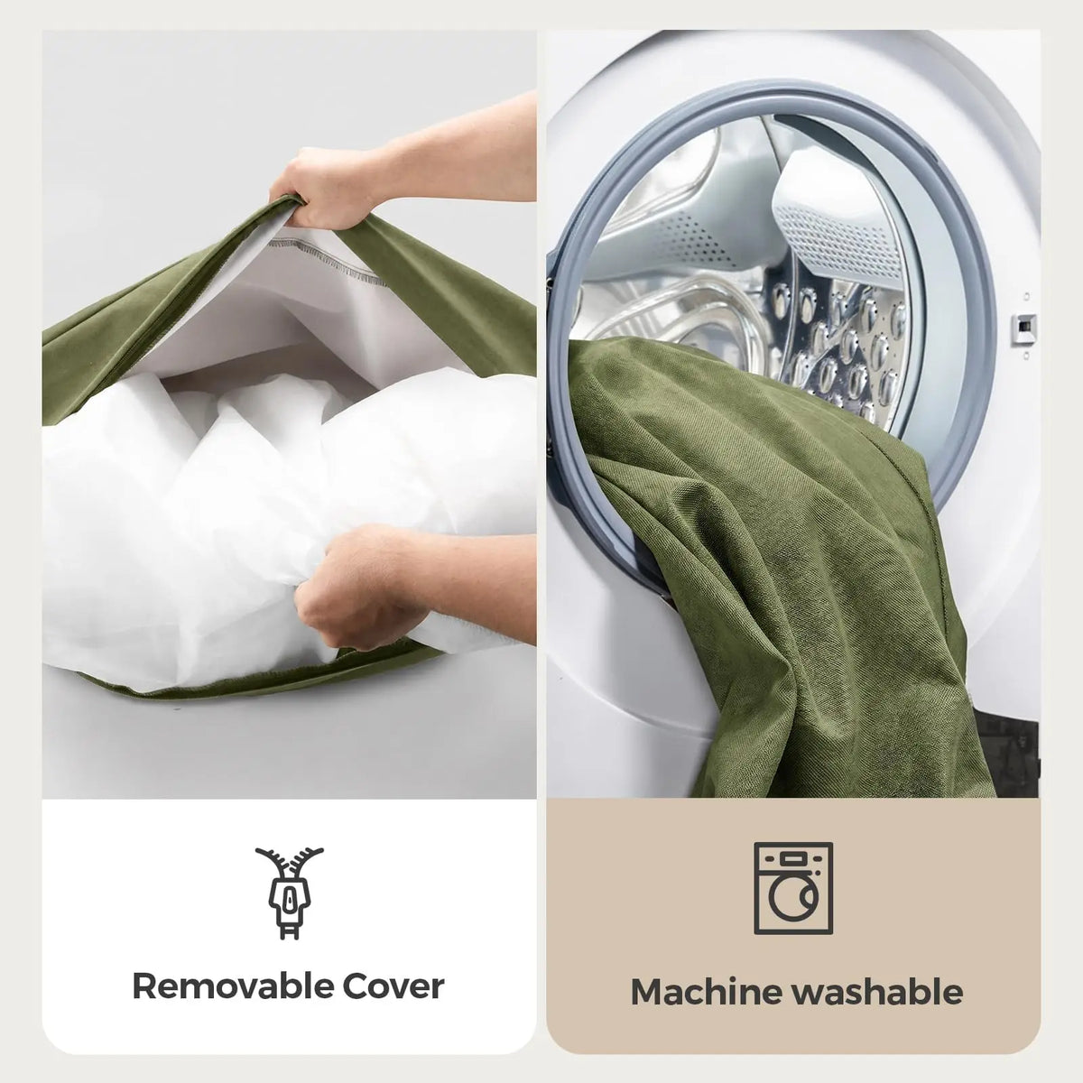 Durable Canvas Waterproof Dog Bed With Washable Removable Cover