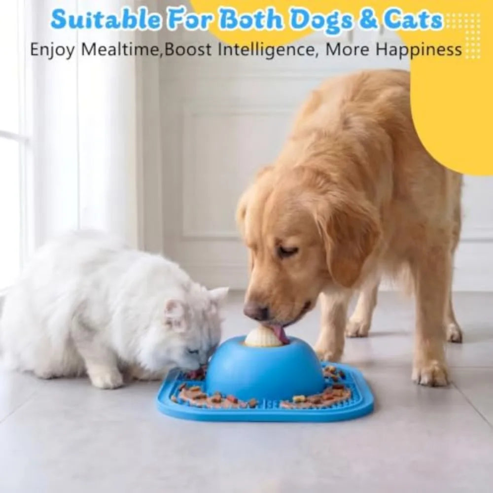 Interactive Slow Feeder Dog Bowl And Lick Mat For Treats