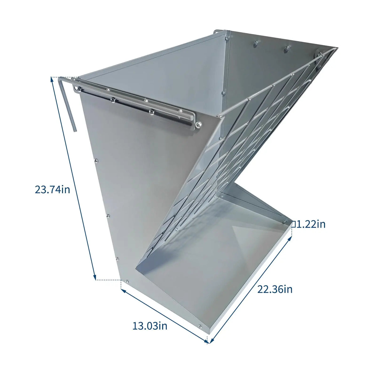 Hay Feeder for Goats, 2 in 1 Wall Mount Hay Rack Goat Feeder | Heavy Duty Galvanized Steel Hanging Feeders for Farm Livestock Goat Sheep Grain Indoor Outdoor Uses