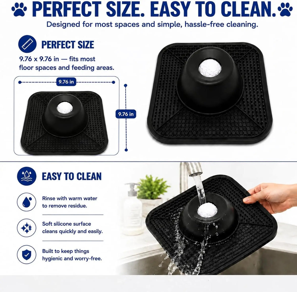 Interactive Slow Feeder Dog Bowl And Lick Mat For Treats