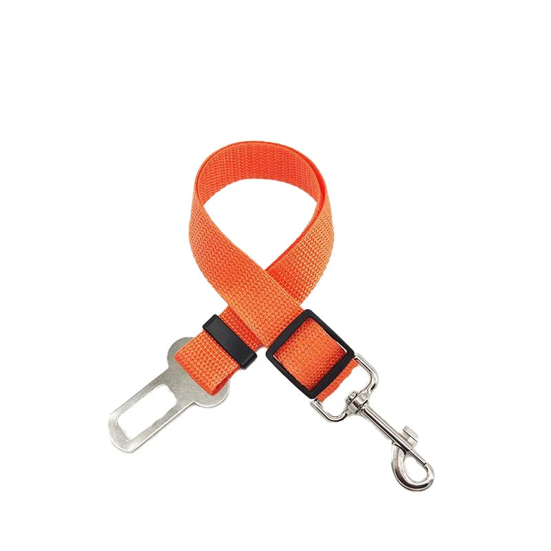 New Dog Car Belt Cat Car Seat Belt Pet Seat Vehicle Dog Harness Lead Clip Safety Lever Traction Dog Collars GXQ05