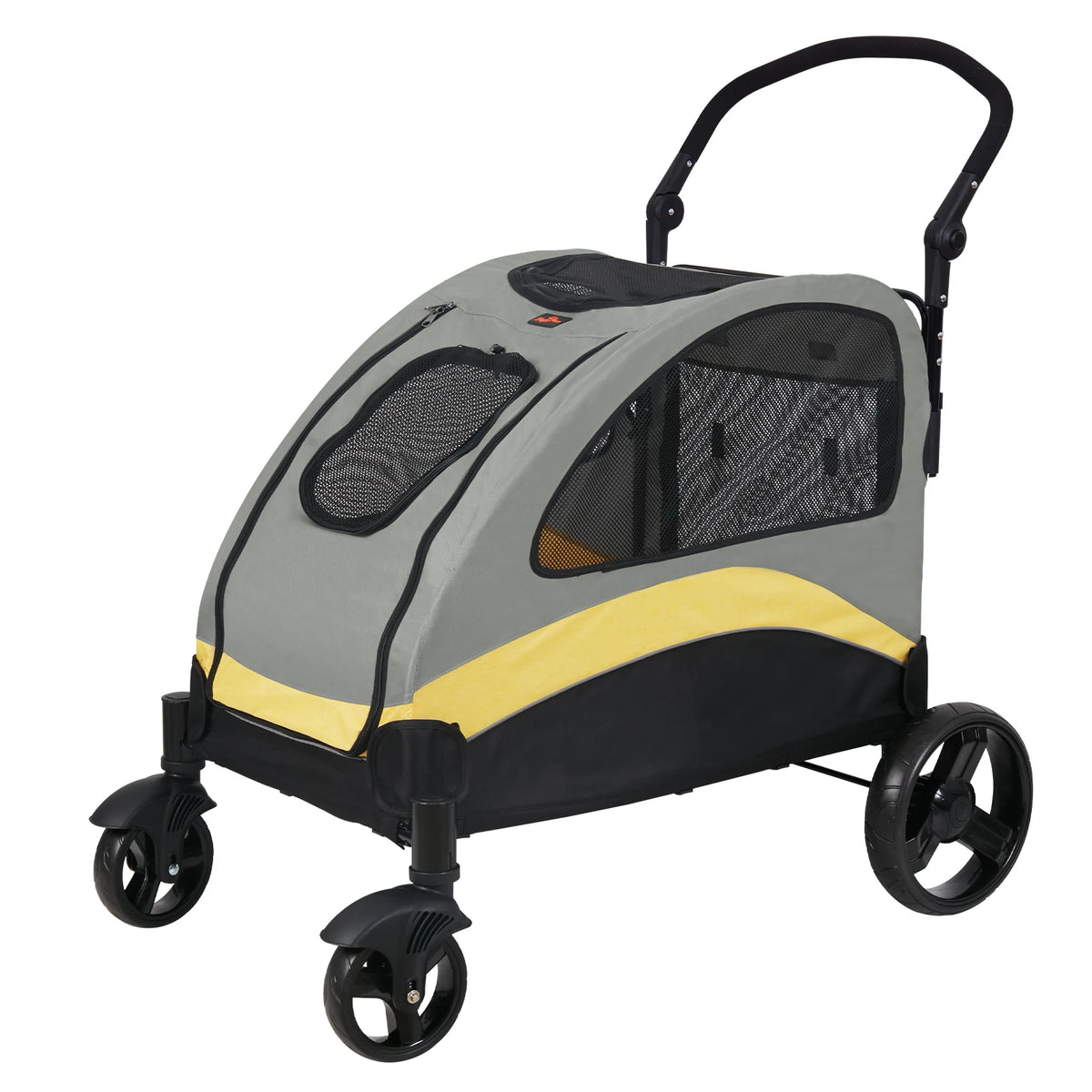 Bingopaw 4 Wheel Foldable Double Large Dog Stroller Pet Carrier