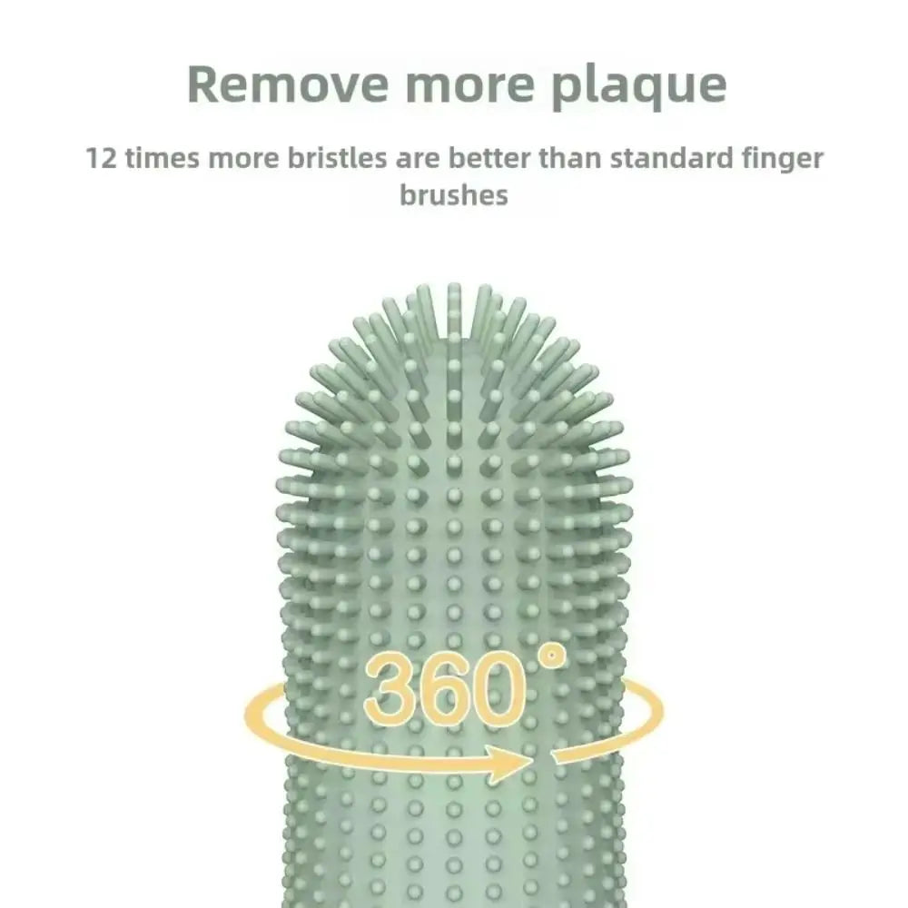 Soft Silicone Finger Toothbrush For Dog Dental Care And Cleaning