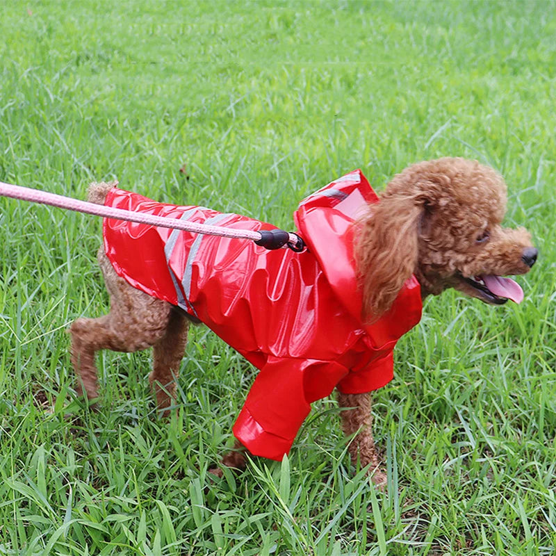 Waterproof Reflective Pet Raincoat Jacket For Dogs And Cats