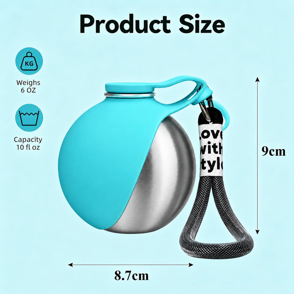 Portable Leak Proof Pet Travel Water Bottle With Foldable Bowl