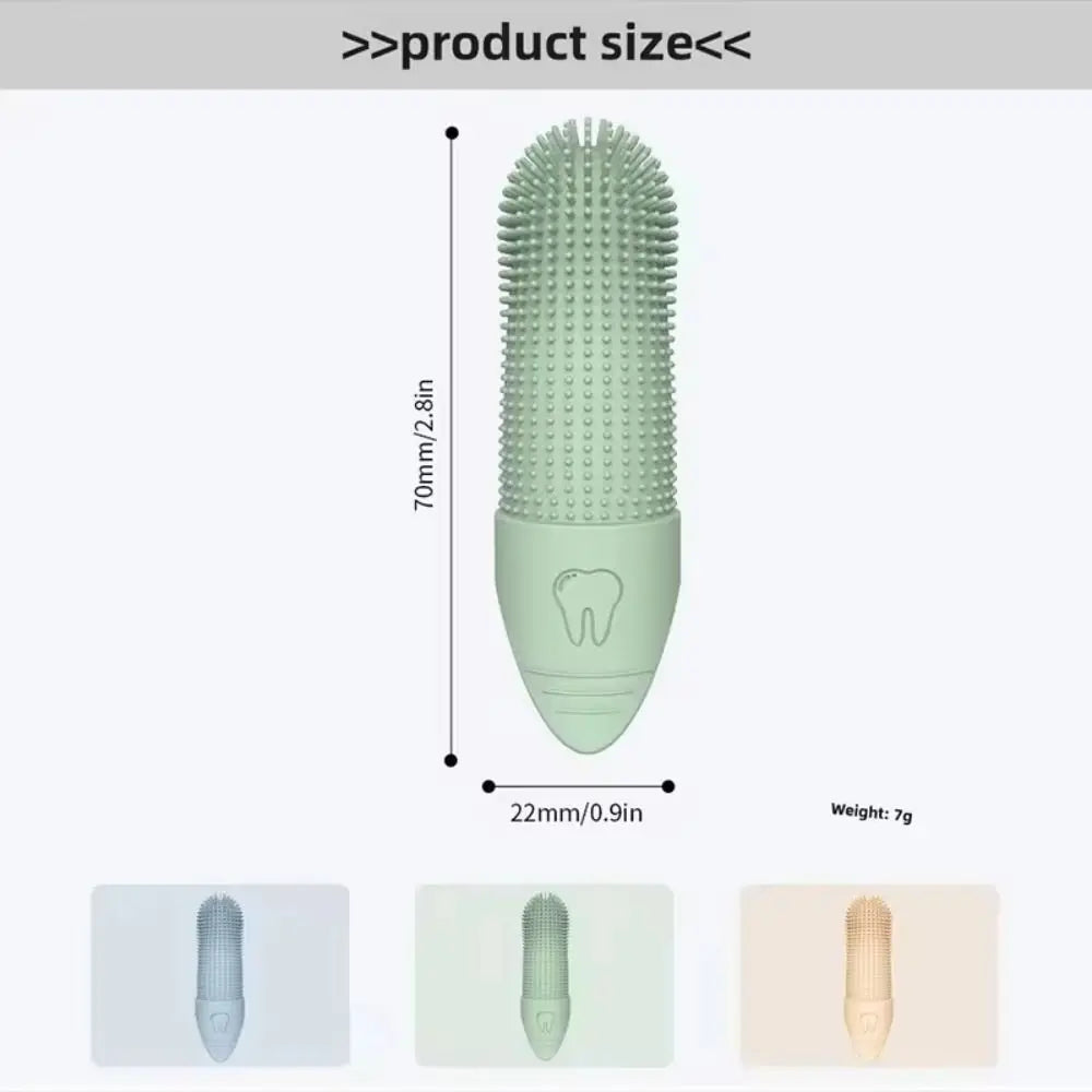 Soft Silicone Finger Toothbrush For Dog Dental Care And Cleaning