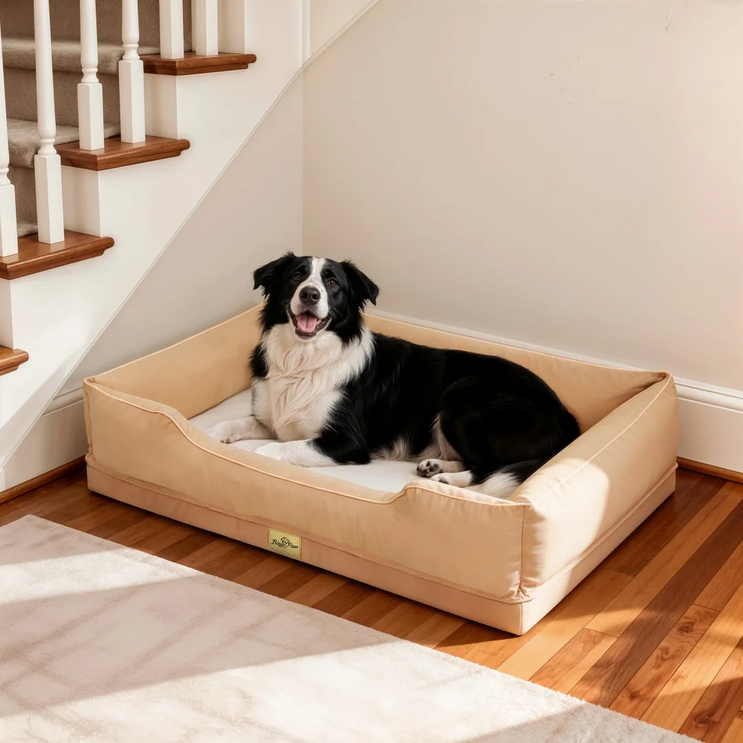 BINGOPAW Rectangular Dog Sofa Bed With Washable Removable Cover