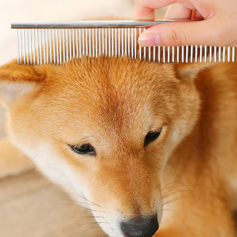 Stainless Steel Dog Comb Pet Hair Removal and Dematting Grooming