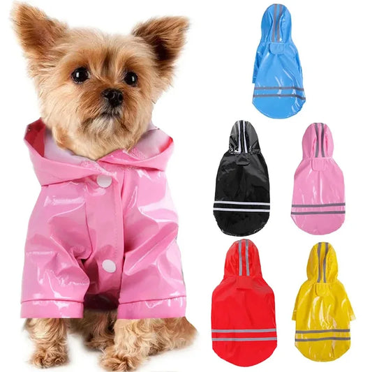 Waterproof Reflective Pet Raincoat Jacket For Dogs And Cats