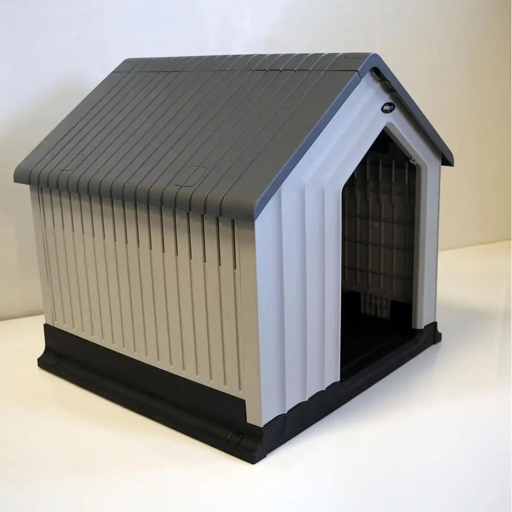Weatherproof Plastic Dog House For Indoor And Outdoor Pets