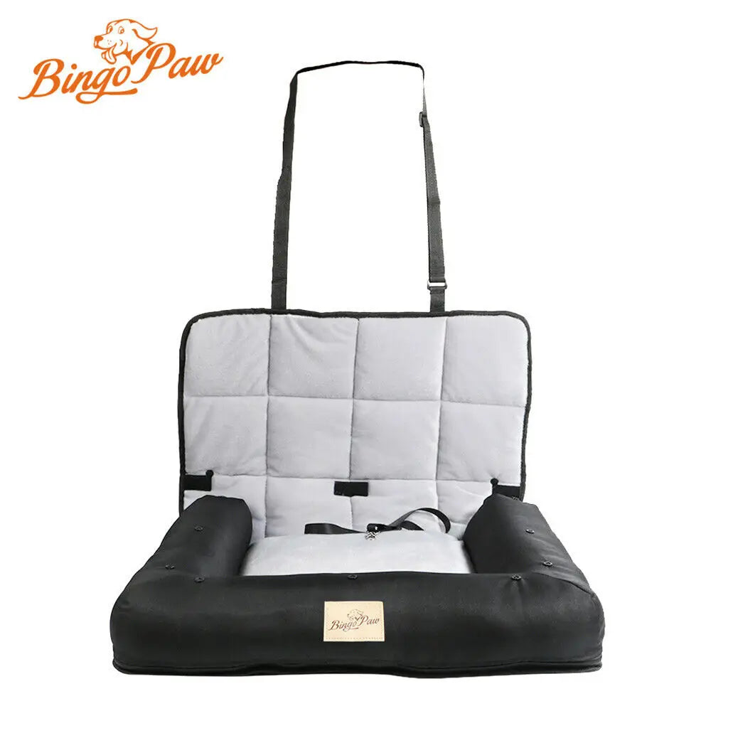 Bingopaw Waterproof Car Seat Dog Bed With Removable Cover