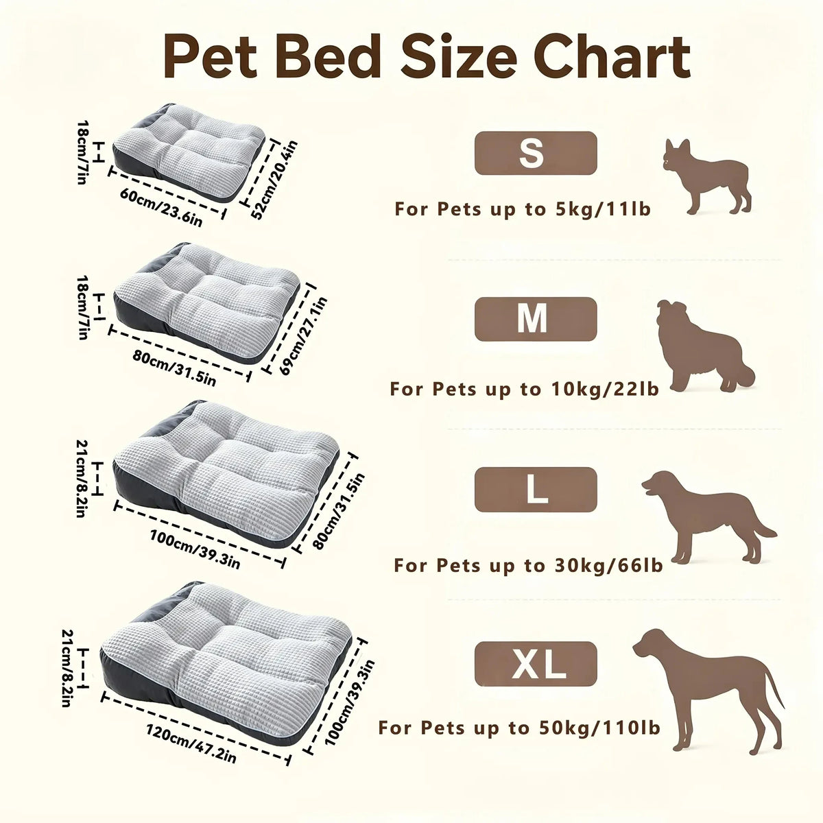 BOFNL Comfortable Dog Bed Soft Cozy Pet Sleeping Nest
