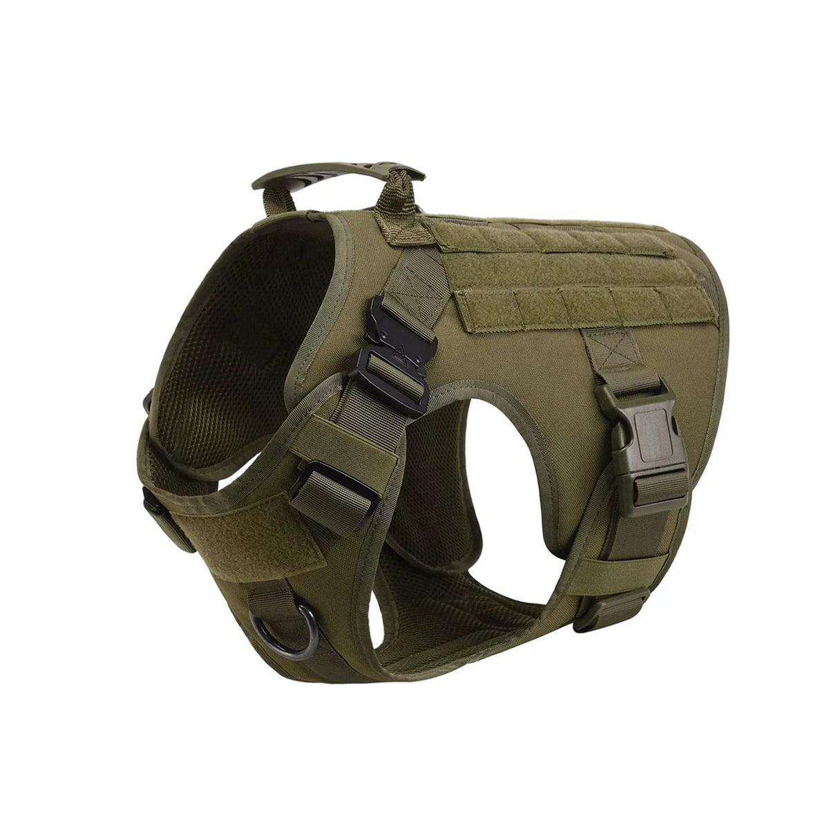 Petraavel Tactical Dog Harness With Molle Padded Quick Release System