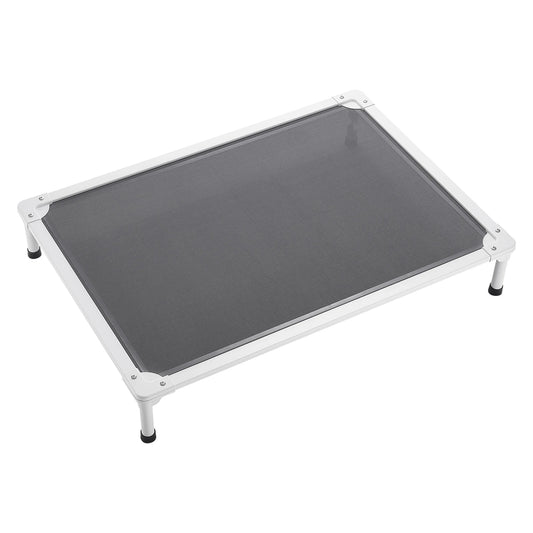 SucceBuy Elevated Dog Bed Portable Raised Cot With Breathable Mesh