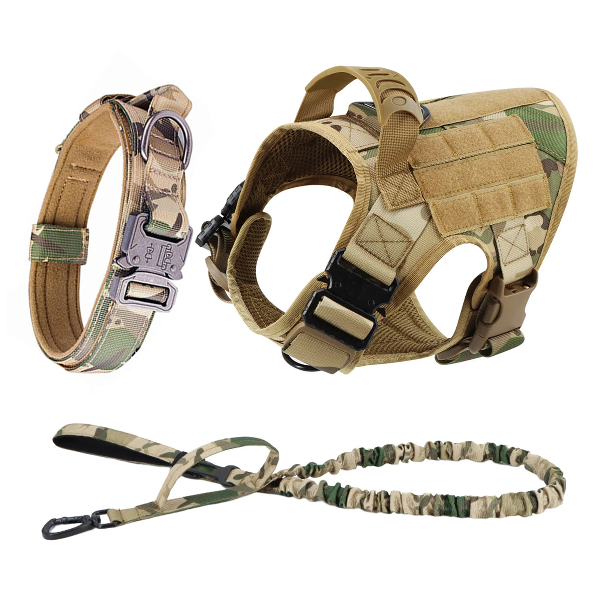 Petravel Padded Nylon Dog Harness And Adjustable Leash Set