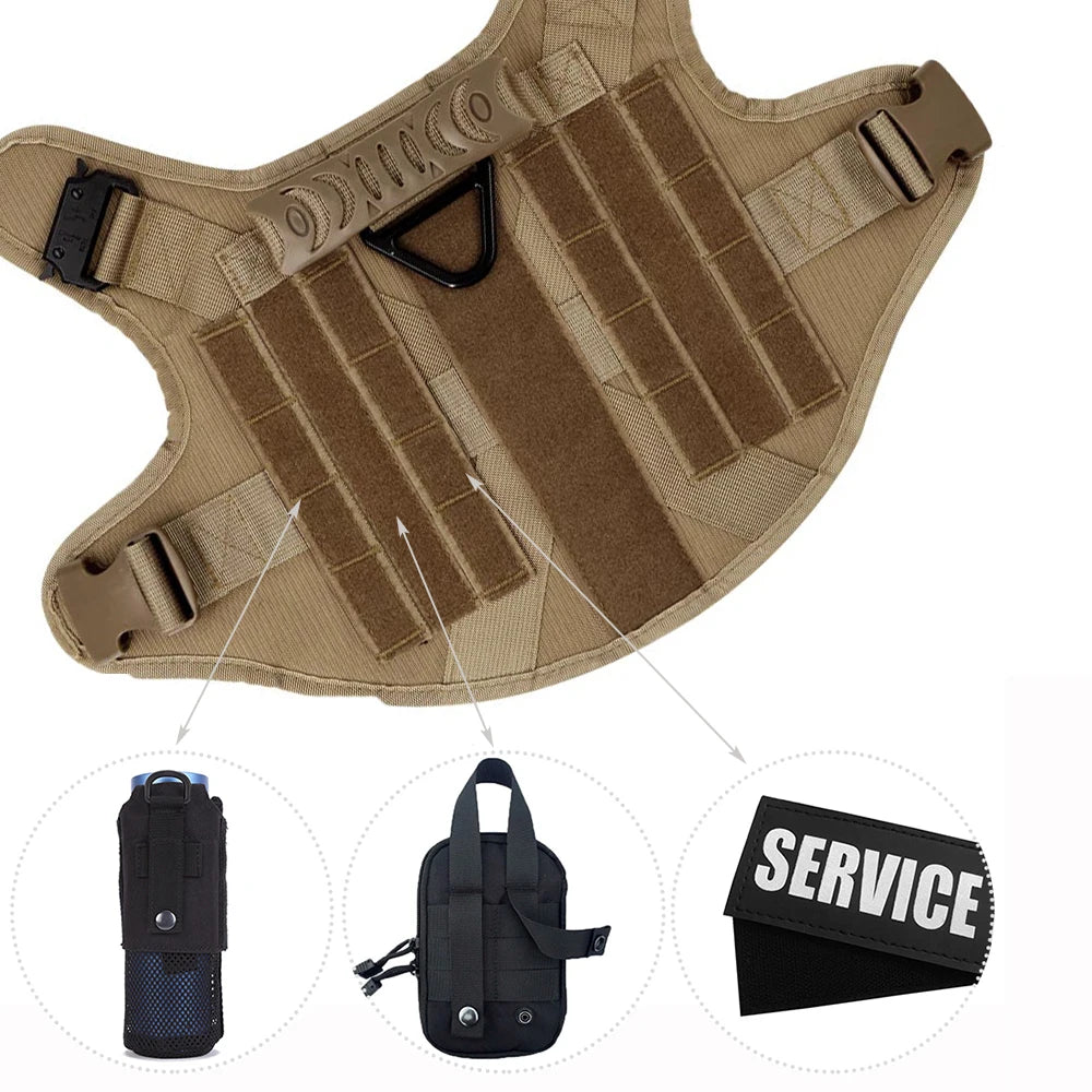 Petravel Padded Nylon Dog Harness And Adjustable Leash Set