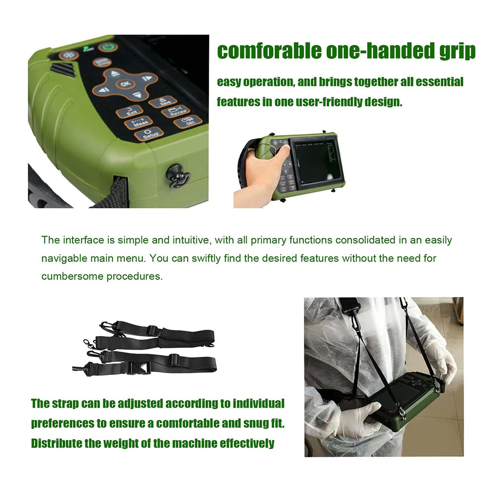 Dawei Veterinary Ultrasound Scanner with 3.5Mhz Convex Probe for Livestock