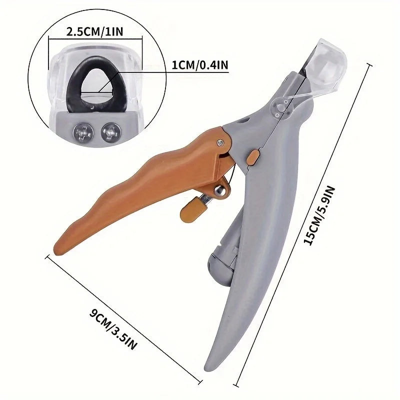 Professional Stainless Steel LED Cat Dog Nail Clipper Scissors