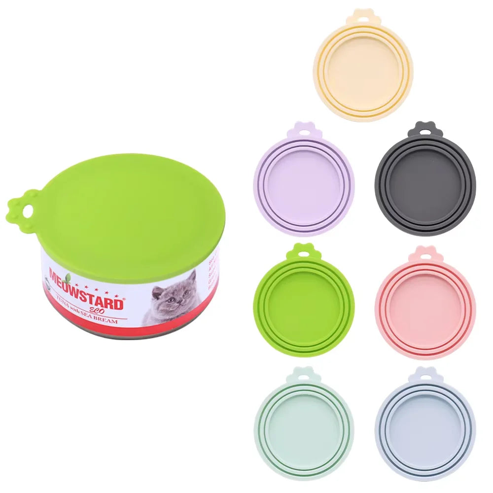 Reusable Silicone Pet Can Liner Keeps Food Fresh And Odorless