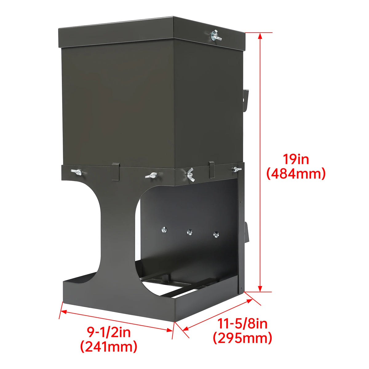 Heavy Duty Deer Feeder Holds 2 Blocks For Deer, Wildlife And Farm Animal Feeder