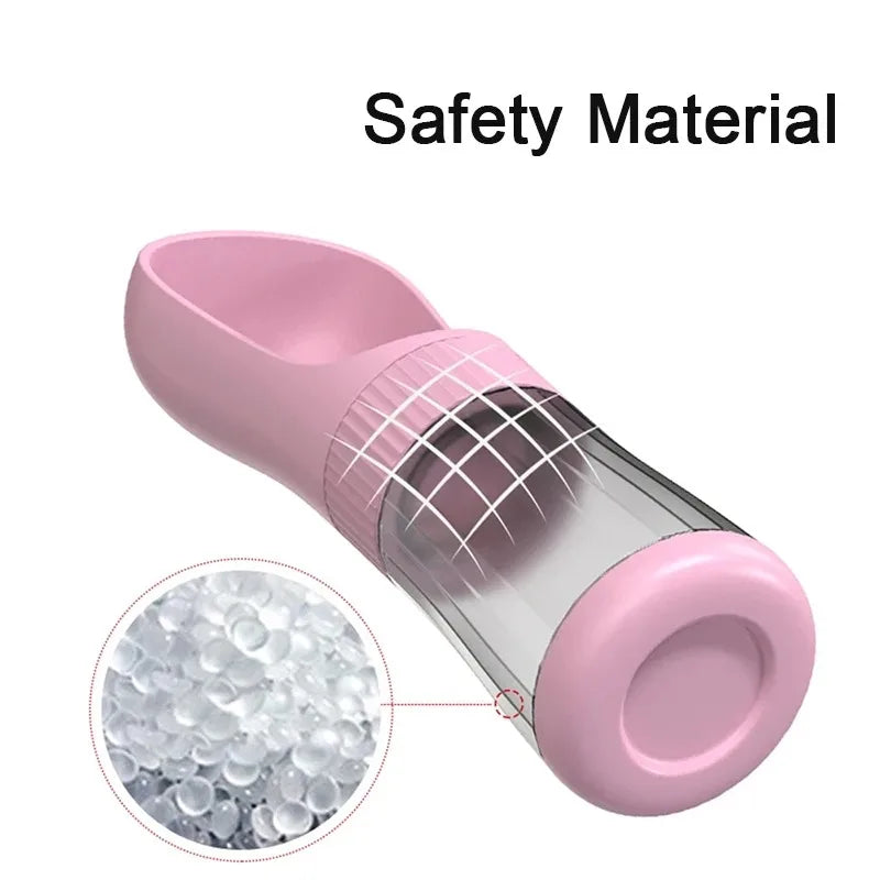 Portable Dog Water Bottle With Food Container For Travel Use