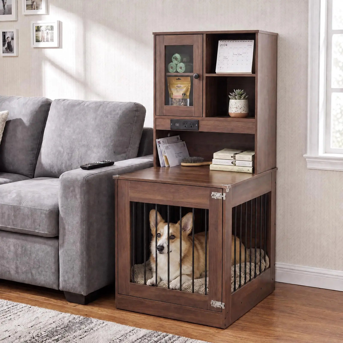 Dog Crate Furniture For Small Dogs Wooden Dog Kennel Nightstand