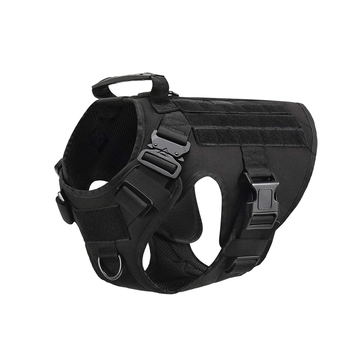 Petraavel Tactical Dog Harness With Molle Padded Quick Release System