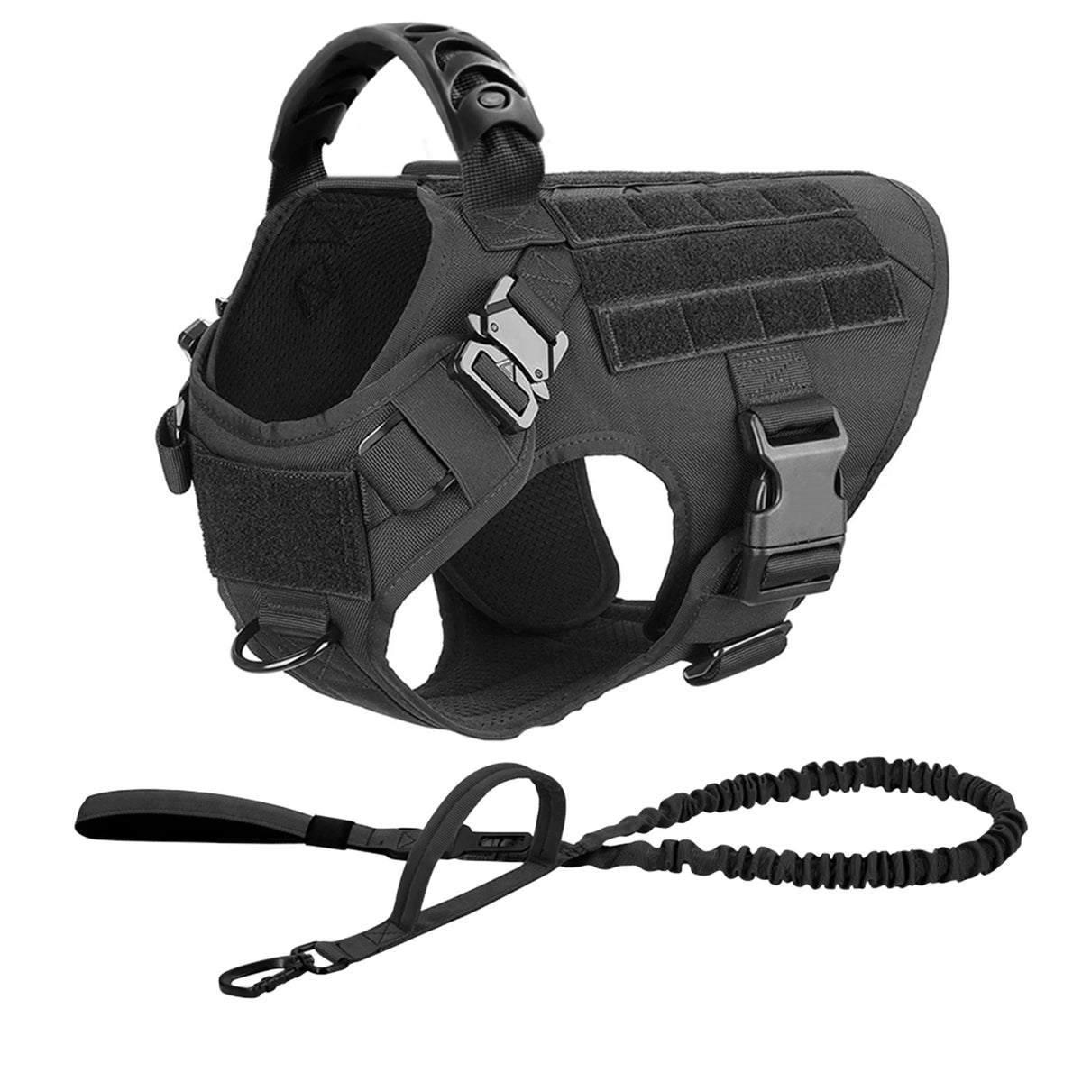 Petravel Padded Nylon Dog Harness And Adjustable Leash Set
