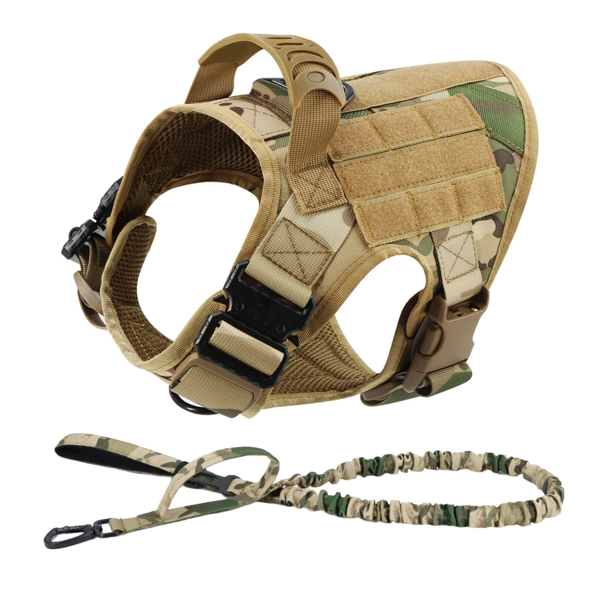 Petravel Padded Nylon Dog Harness And Adjustable Leash Set