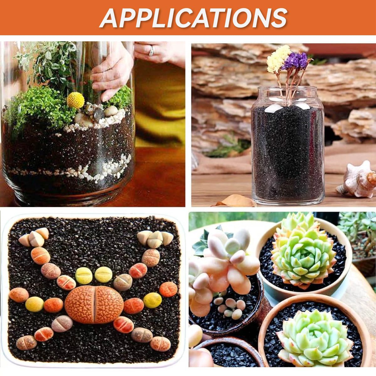 Decorative Black Aquarium Sand Gravel for Fish Tanks and Plants
