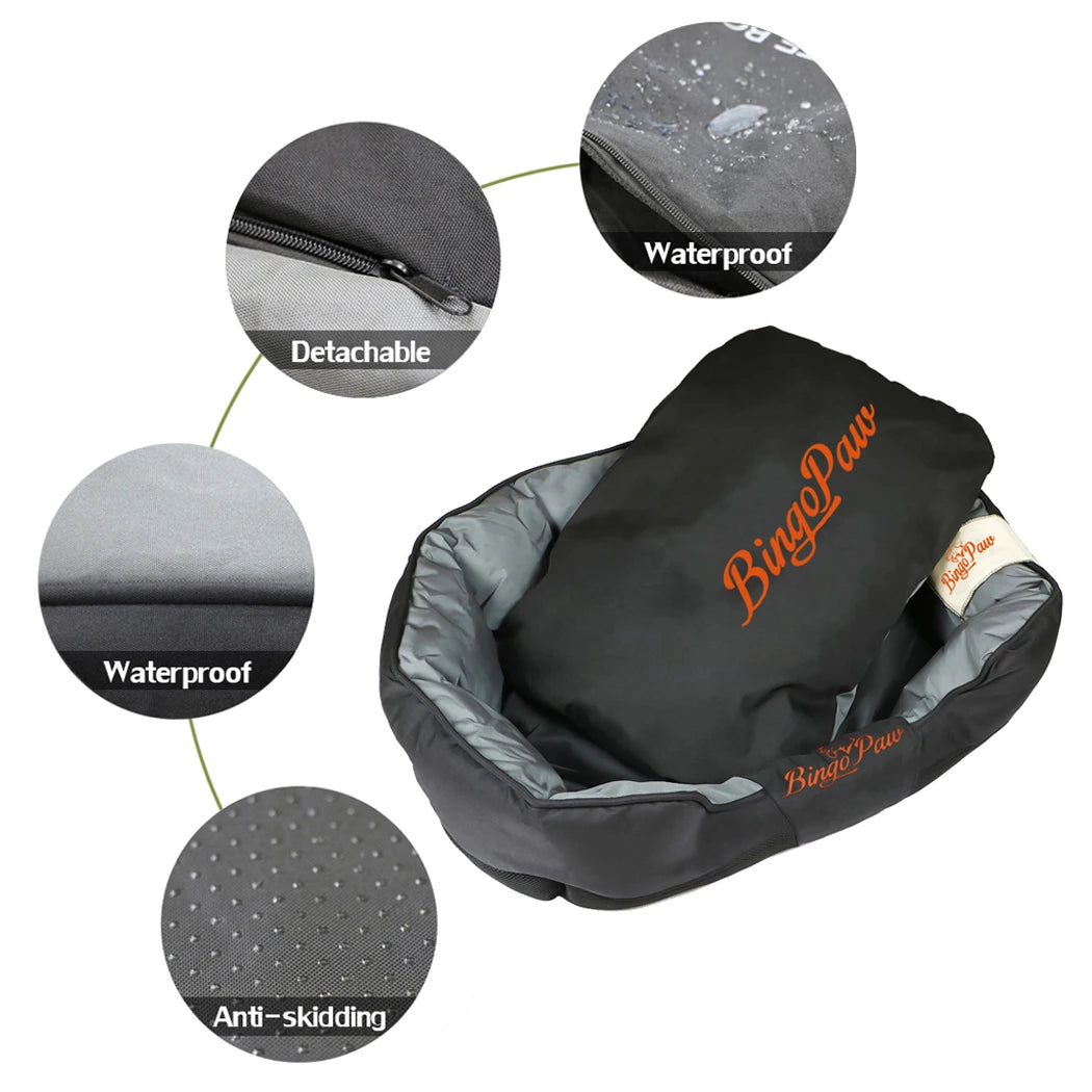 BORWART Waterproof Orthopedic Dog Sofa Bed With Removable Washable Cover