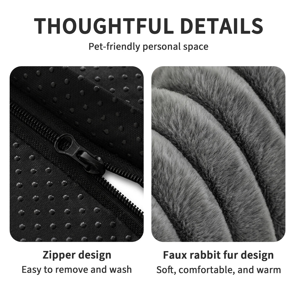 Dog Sofa Bed, 41.3" Washable Pet Couch Bed with Removable Cover, 3D Egg Foam Dog Bed, Soft Plush Dog Mattress for Small Medium Large Dogs and Cats