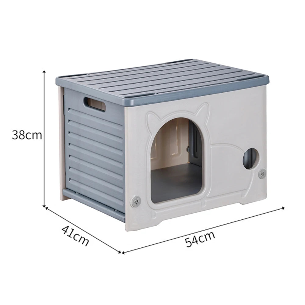 Cat Houses & Condos Rainproof Cat Dog Nest Four Seasons Cozy House for Small Pets Outdoor Kitten Nest