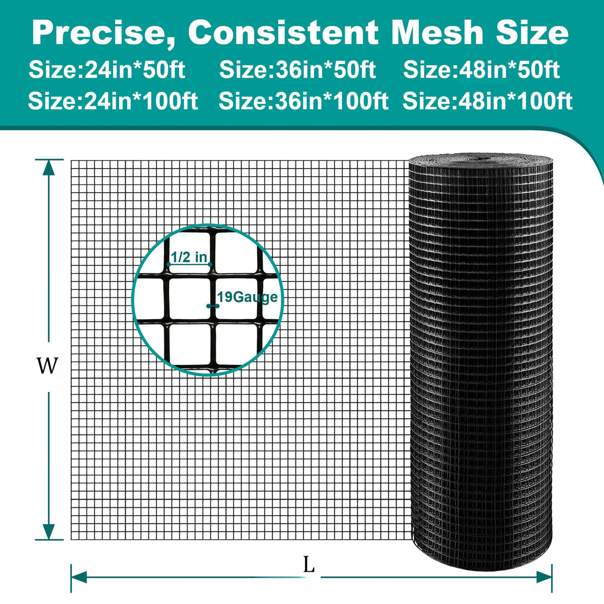 Durable PVC Wire Mesh Roll for Chicken Coop Pet Cage