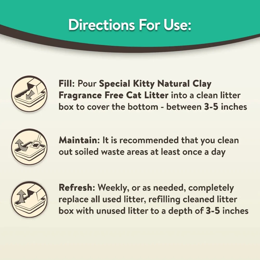Special Kitty 4-Pack Clumping Clay Cat Litter With Fresh Scent