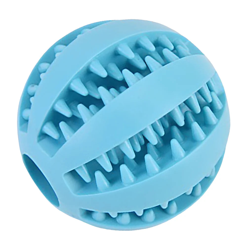 Rubber Teething Ball For Dog Chew Training And Interactive Play