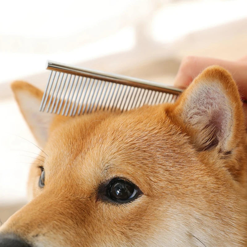 Stainless Steel Dog Comb Pet Hair Removal and Dematting Grooming