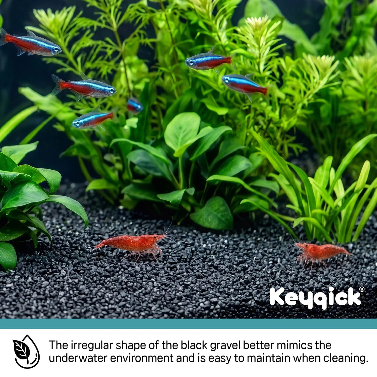 Decorative Black Aquarium Sand Gravel for Fish Tanks and Plants