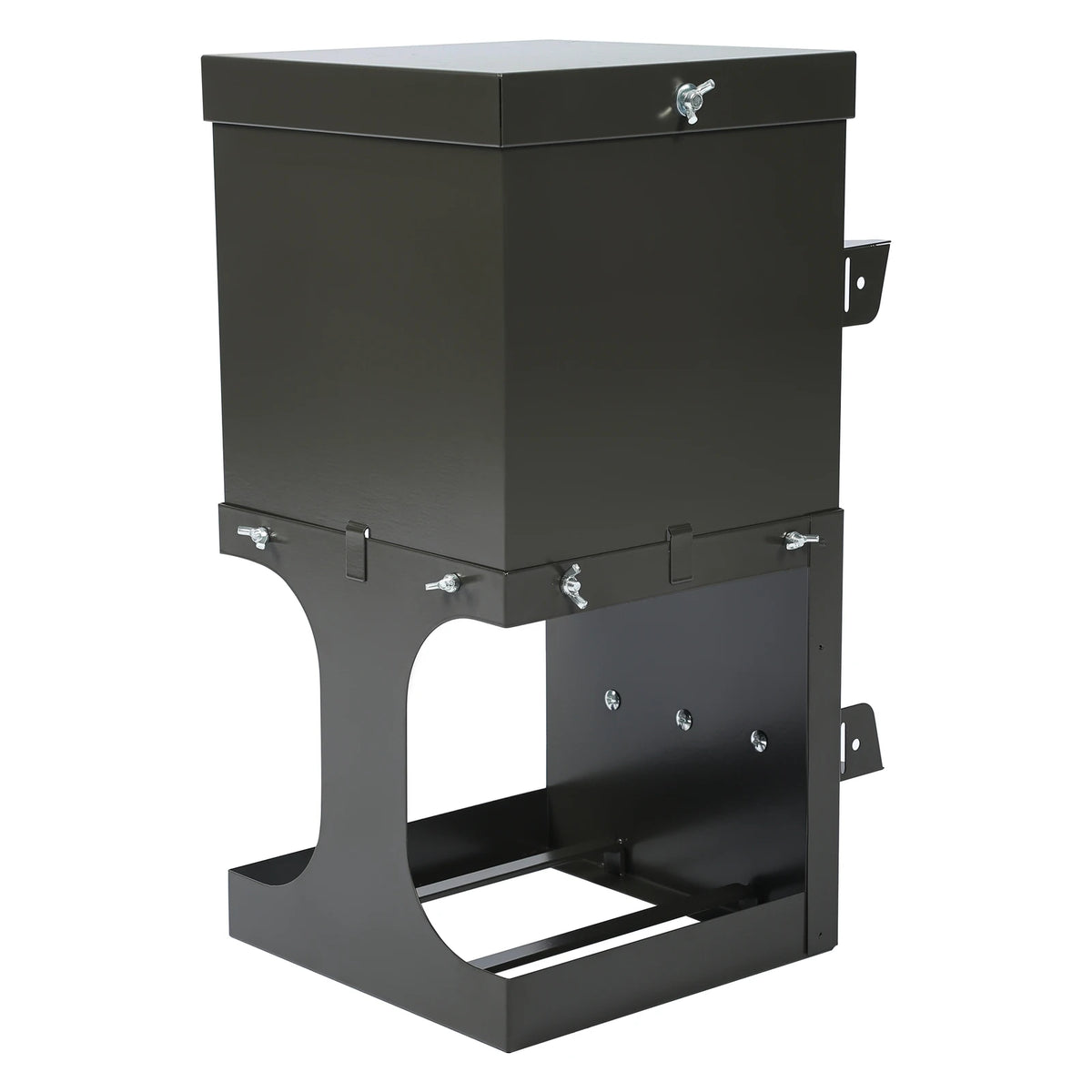 Heavy Duty Deer Feeder Holds 2 Blocks For Deer, Wildlife And Farm Animal Feeder