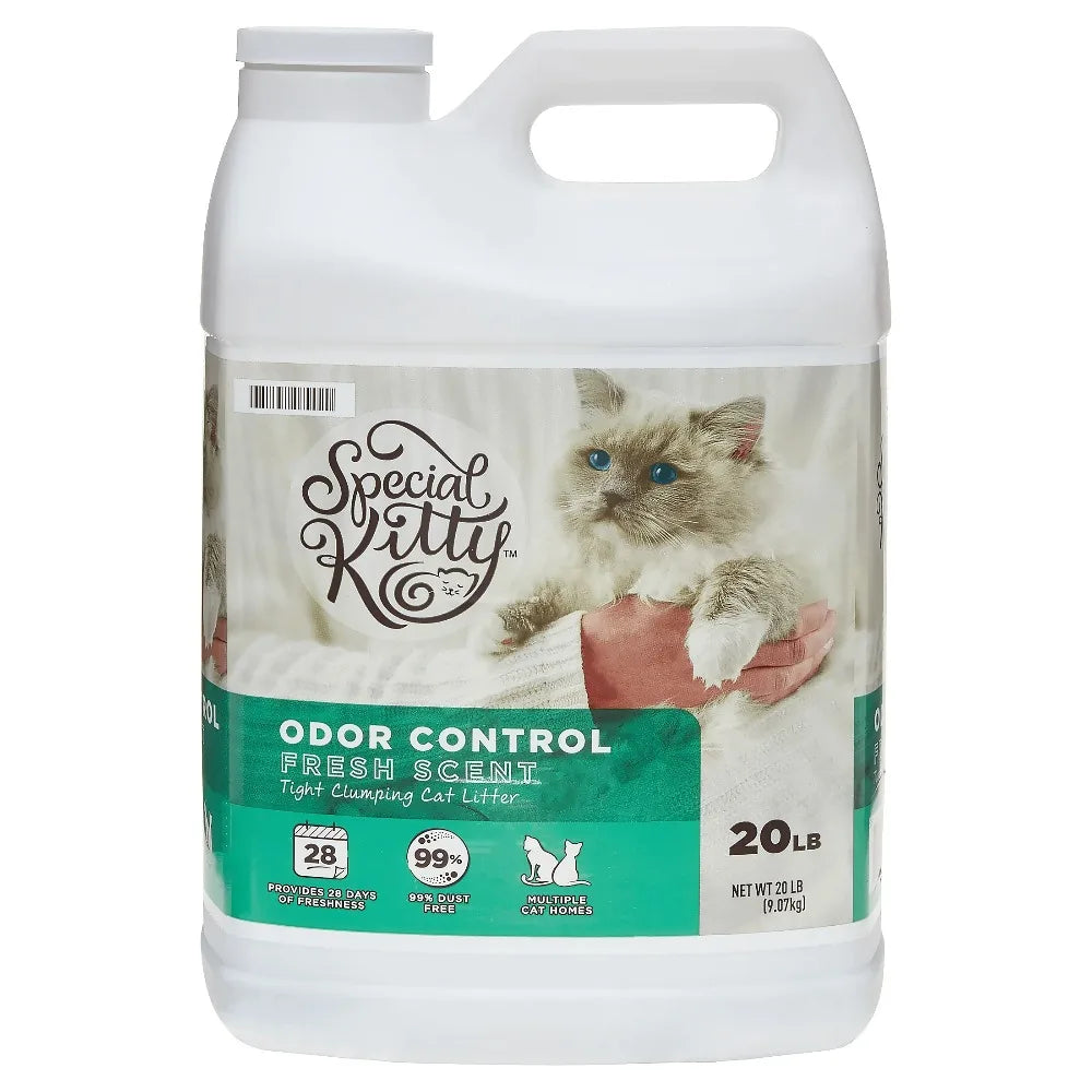 Special Kitty 4-Pack Clumping Clay Cat Litter With Fresh Scent
