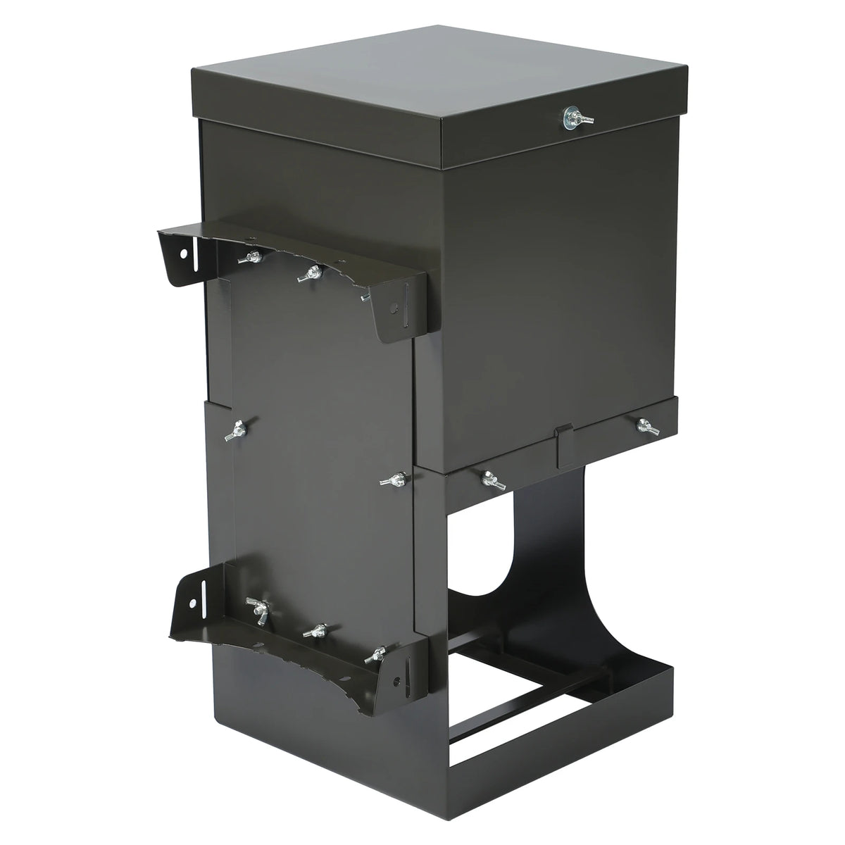 Heavy Duty Deer Feeder Holds 2 Blocks For Deer, Wildlife And Farm Animal Feeder