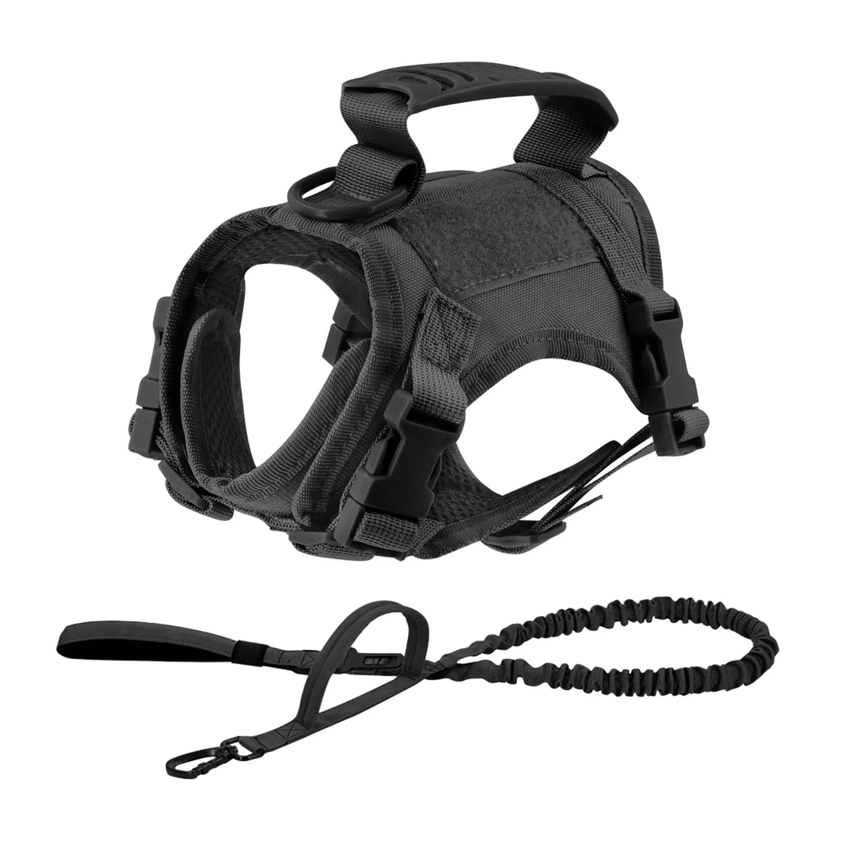 Petravel Tactical Puppy Harness Leash Set For Walking And Training