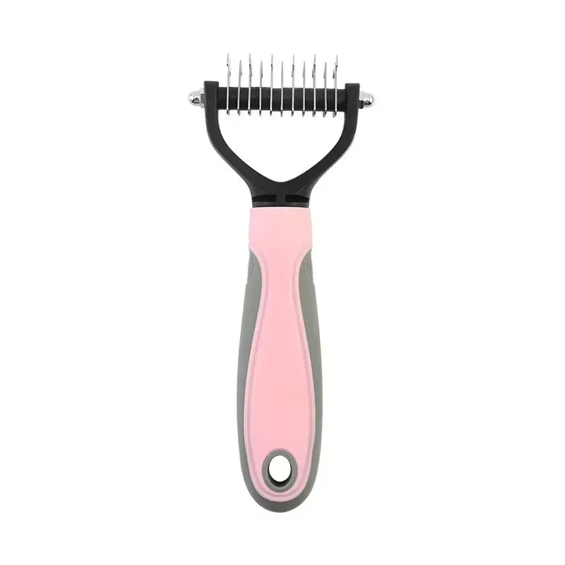 Dual Sided Pet Grooming Brush Tool For Tangle Removal