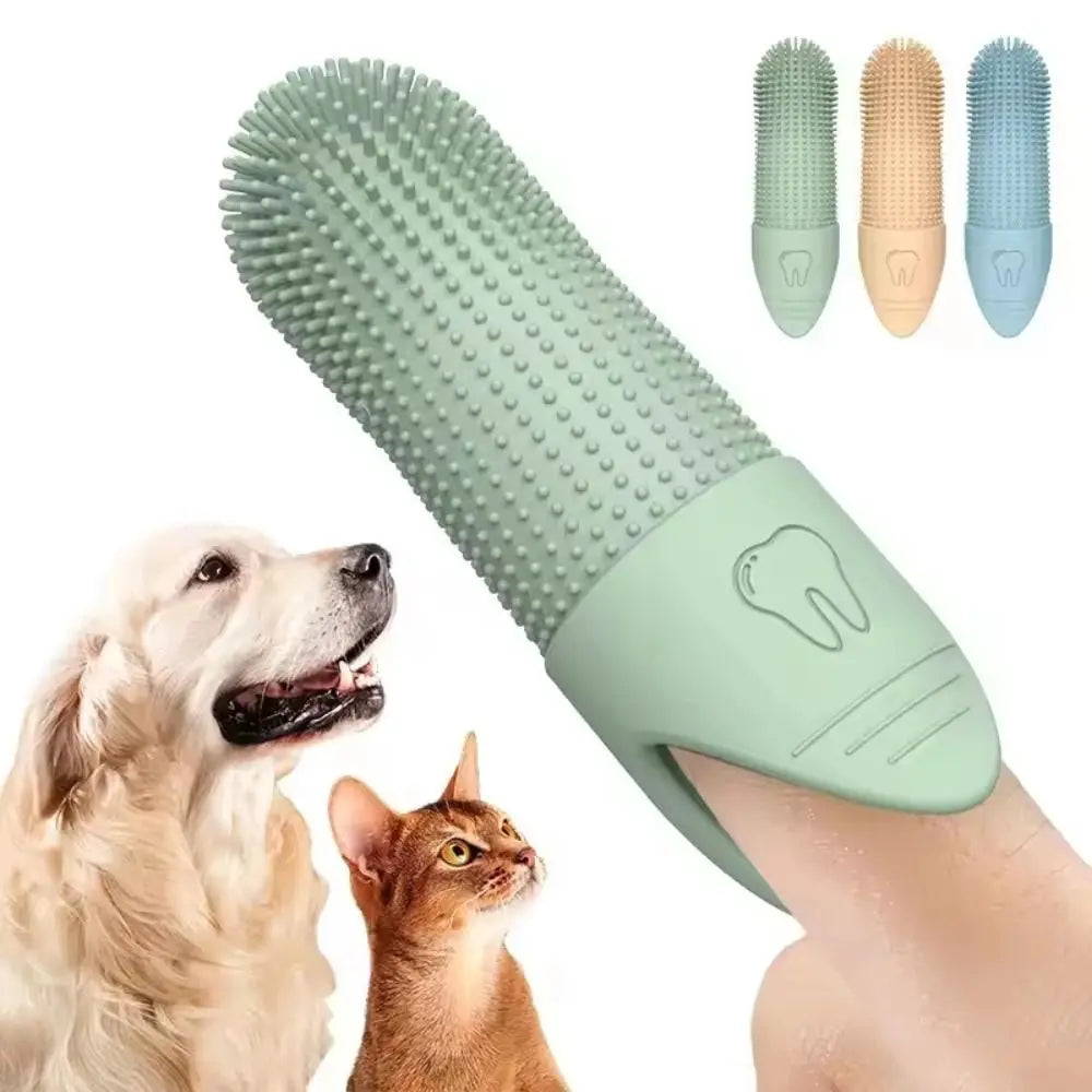 Soft Silicone Finger Toothbrush For Dog Dental Care And Cleaning